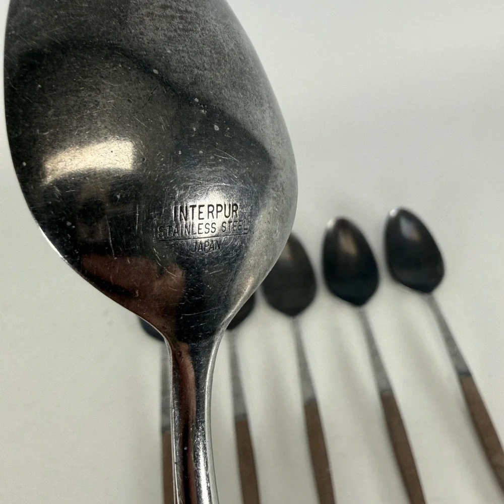 VTG Interpur Stainless Flatware 6 Pcs TABLE SPOONS 7 3/4